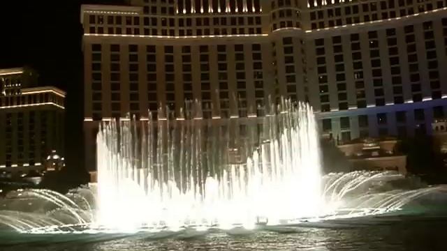 Las Vegas, Bellagio, Fountains show. смотреть онлайн