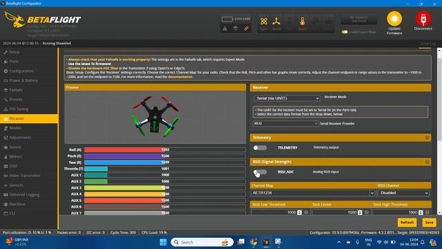 Configuring BetaFlight || Part-2||Failsafe.Modes And Receiver Tab