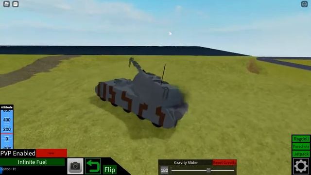 (Plane Crazy) Maus tank showcase Germany tank from ww2. смотреть онлайн