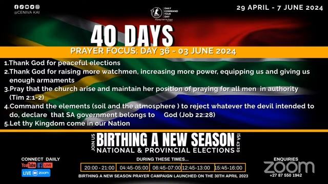 DAILY COMMAND YOUR DAY || 15:00 PRAYER WATCH || MON, 03 JUN 2024 смотреть онлайн