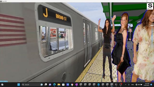 Openbve 3D 2022 R179 J Train Arriving & Departing at Marcy Avenue смотреть онлайн