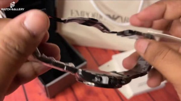 Emporio Armani Black Color Chronograph Men's Watch | AR11027 | Unboxing | Watch Gallery