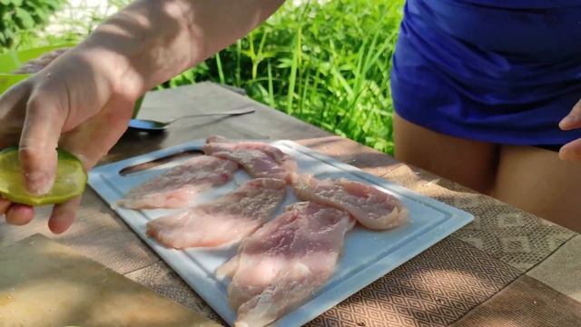 Июнь в Белорусской деревне/Жарим рулетики из курицы на углях смотреть онлайн