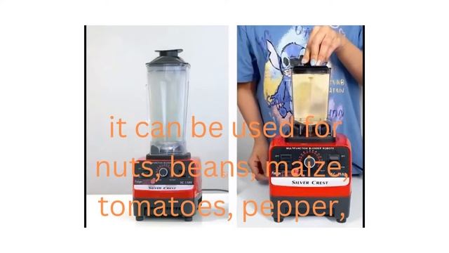 Silver Crest 5000W German Industrial Food Crusher & Blender + Extra Mill Jar смотреть онлайн