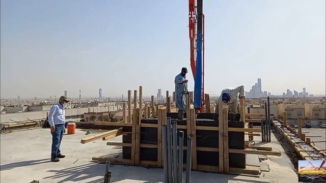 PUTZMEISTER 52-5M || CONCRETE PUMP POUR IN ACTION. смотреть онлайн