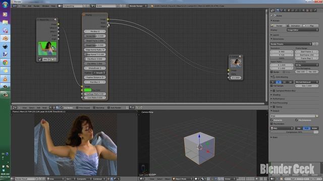 Tutorial: Greenscreening in Blender смотреть онлайн