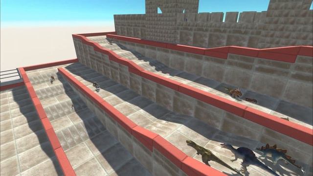 ESCAPE FROM ALIEN TRICERATOPS #5 - ARBS - Animal Revolt Battle Simulator смотреть онлайн