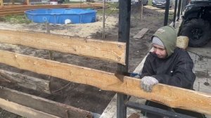 ✅ Забор, с обрезной доски «дюймовки» , с обработкой «автомобильным» маслом в Скандинавском стиле