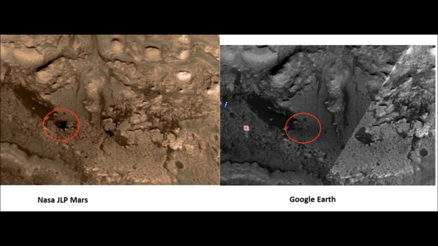 Nasa JPL Copy/paste Images - Gale Crater /google earth - JPL comparison смотреть онлайн