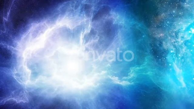 Beautiful Blue Space Nebula | Motion Graphics - Videohive template смотреть онлайн