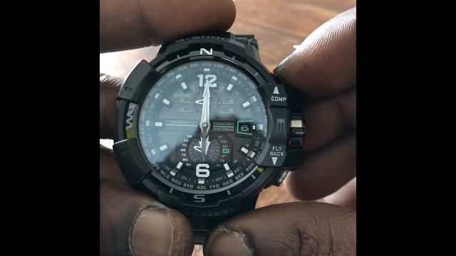 Hoe De Tijd In Te Stellen Voor Dit Horloge (Casio G-Shock GW-A1100) Luchtvaart Serie. смотреть онлайн