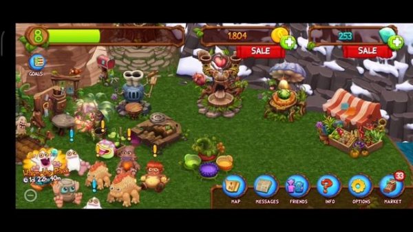 Зиккураб в My Singing Monsters: Dawn of Fire.  Вывела Диадаму? Холодная часть континента. Мсм Доф