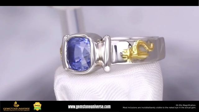 Brilliant Blue Sapphire Saturn ring Gemstoneuniverse смотреть онлайн