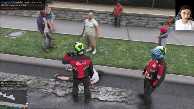 ESCORTING AMBULAN Emergency Kawal Korban Tabrak Lari! GTA 5 Mod Polisi Indonesia смотреть онлайн