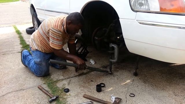 Putting On A Ball Joint On A Mercury Marquis 2000
