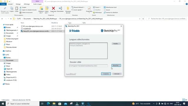 Tuto pour debutant, Installation Sketchup 2021 смотреть онлайн