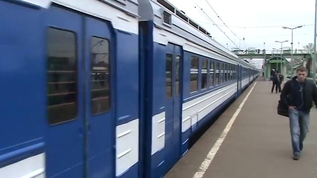 Электропоезд ЭД4МК-0075 станция Голицыно смотреть онлайн