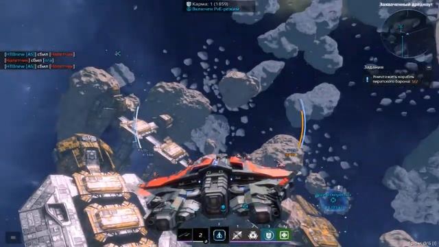 Дальнобойный фрегат Templar AE. Бои-5 в космосе. Выполнение заданий. Игра Star Conflict смотреть онлайн