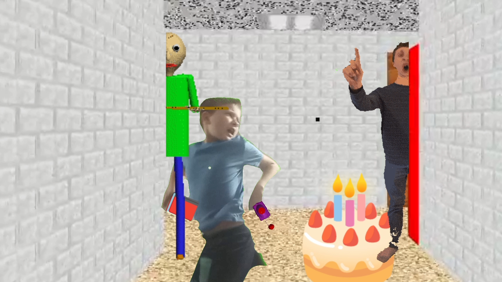 У балди день рождение а у меня подарок,телепорт!Baldi's basics 1 year birthday bash смотреть онлайн