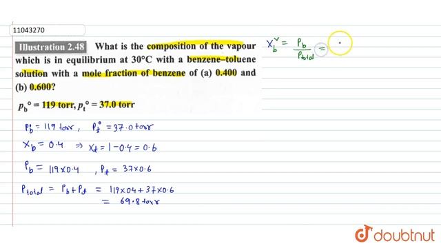 What is the composition of the vapour which is in equilibrium at `30@C` with a benzene-toluene смотреть онлайн