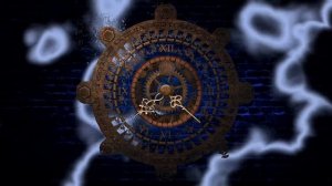 Футаж старинные часы застрявшие во временной петле в ускоренном движении