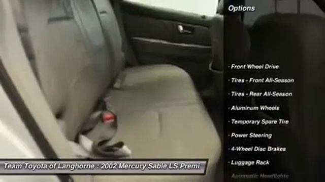2002 Mercury Sable LS Premium Langhorne PA 19047 смотреть онлайн