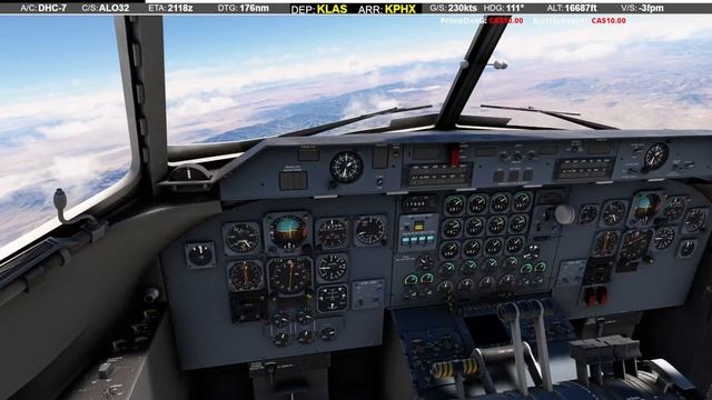 US State Capitals Tour | Las Vegas to Phoenix | DHC Dash-7 смотреть онлайн