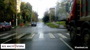 Лобненский экзаменационный маршрут ГИБДД часть 3