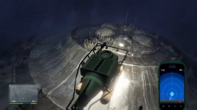 Grand Theft Auto V НЛО под водой координаты. смотреть онлайн