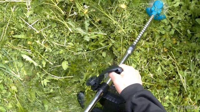 Триммер для газона 21В 9022. Стоит ли покупать триммер на акомуляторе.