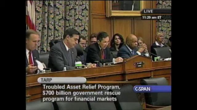 C-SPAN - Fed Bailout - Treasury Use Of Government Funds P2