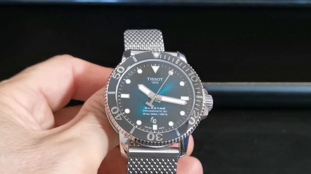 TISSOT SEASTAR 1000 POWERMATIC 80, GREEN DIAL! IL DIVER CON IL FRAC! смотреть онлайн