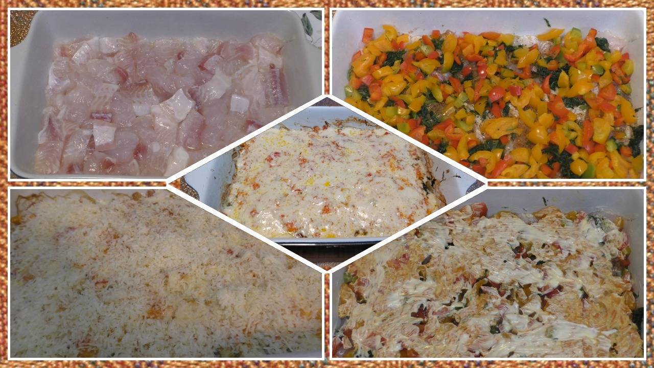 Пангасиус с овощами под сыром — пошаговый рецепт смотреть онлайн