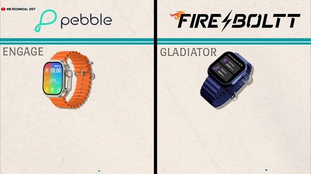 PEBBLE COSMOS ENGAGE v/s FIRE BOLTT GLADIATOR SMART WATCH...? смотреть онлайн