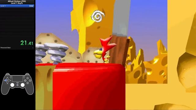 [Speedrun Any%] Alfred Chicken (PS1) - Level 1 - 0:41,73 смотреть онлайн