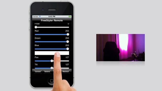 FreeStyler DMX Remote for iPhone, iPod touch and iPad смотреть онлайн