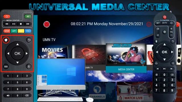 UMN X96Q Remote Control Tutorial смотреть онлайн
