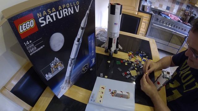 LEGO Saturn V Build Timelapse in 4K UHD
