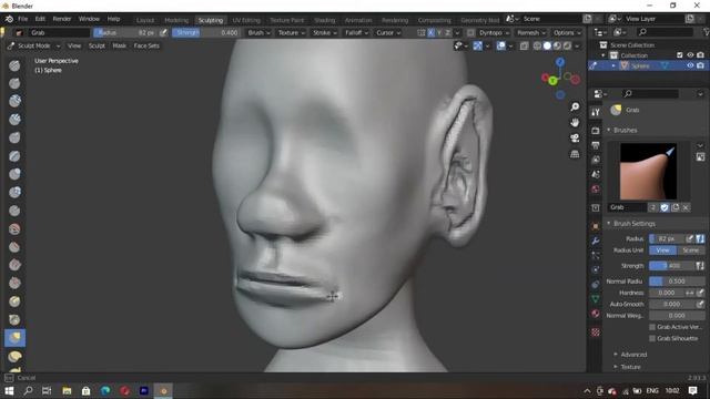 How To Sculpt A Stylized Character Head In Blender | Speed Level Design смотреть онлайн