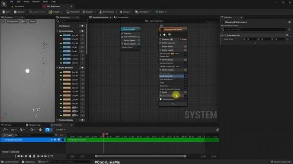 Unreal Engine 5 Asteroid Belt Around Planet