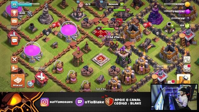 A MAIS "DIFERENCIADA" DO CLASH OF CLANS! A PRIMEIRA VILA 50% NOOB & 50% PRO! смотреть онлайн