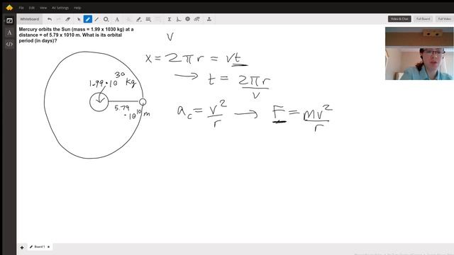 Orbital period - uniform circular motion смотреть онлайн