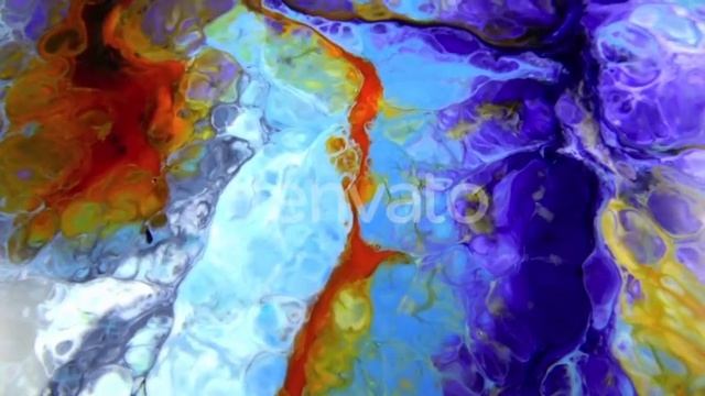 Psychedelic Cosmos Galaxy Paint Texture Background | Stock Footage - Envato elements смотреть онлайн