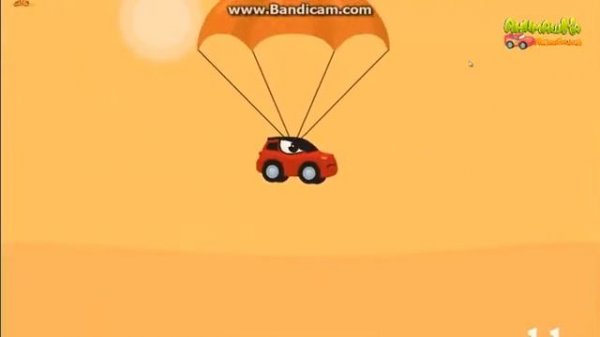 Мультики про машинки - Машинка Редди бежит от полиций - Погоня. Анимашка познавашка