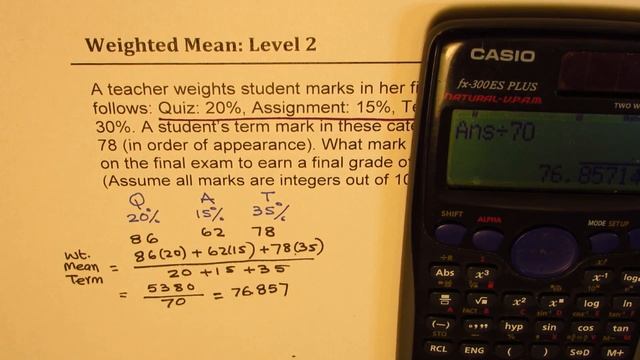 Crack SAT Weighted Mean Application as a Grid-Ins Q35 | ACT смотреть онлайн