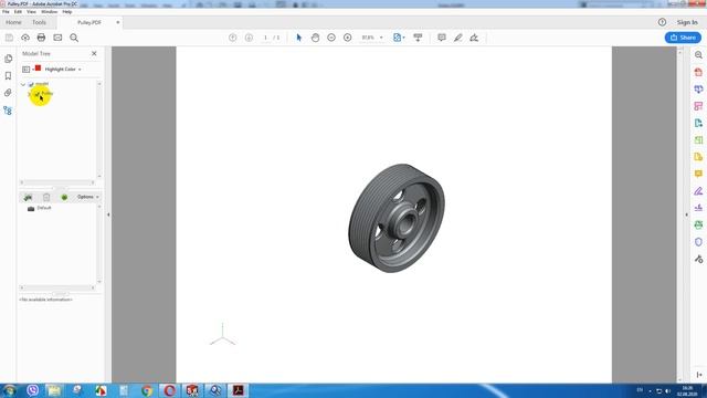 Сохранить в 3Д PDF в SolidWorks 2019/Save As 3D PDF in SolidWorks 2019 смотреть онлайн