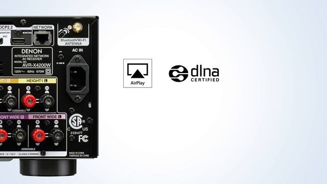 The AVR-X4200W Network AV Receiver - Blockbusting 3D Sound