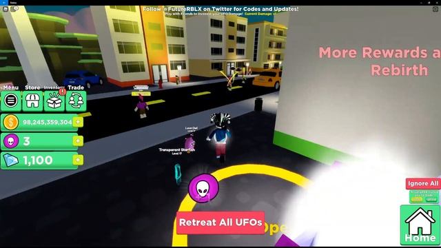 Exploring first rebirth coin area - UFO Simulator [Roblox] смотреть онлайн