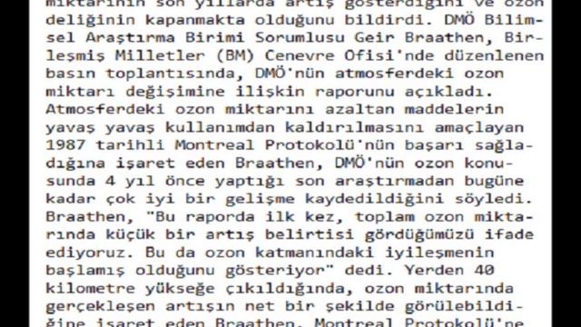 Uzayda Ozon Tabakasındaki Açılan Delik Kapanıyor смотреть онлайн