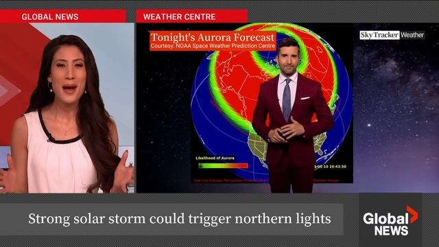 Northern lights could appear across Canada as "severe" geomagnetic storm nears смотреть онлайн